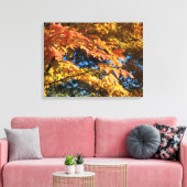 Gouden Herfstbladeren Canvasprint Canvas Afdruk (Insitu (Woonkamer))