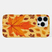 Gouden herfstbladeren iPhone hoesje (Achterkant horizontaal)