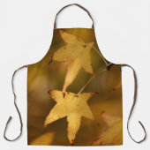 Gouden Herfstbladeren Kerstcadeau Schort (Voorkant)
