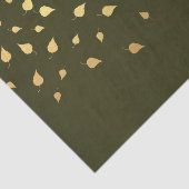 Gouden herfstbladeren tissuepapier (Detail)