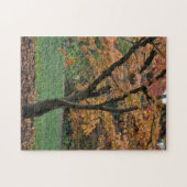 Gouden herfstboom legpuzzel (Horizontaal)
