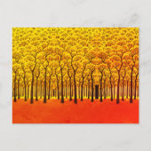 Gouden Herfstbos Briefkaart (Voorkant)