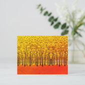 Gouden Herfstbos Briefkaart (Staand voorkant)