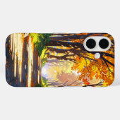 Gouden herfstbos Case-Mate iPhone case (Achterkant (horizontaal))