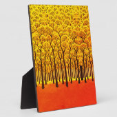 Gouden Herfstbos Fotoplaat (Zijkant)