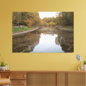 Gouden Herfstmeer Editie Canvas Afdruk (Insitu (Woonkamer))