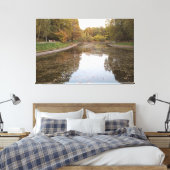 Gouden Herfstmeer Editie Canvas Afdruk (Insitu (Slaapkamer))