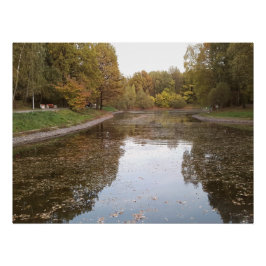 Gouden Herfstmeer Editie Perfect Poster