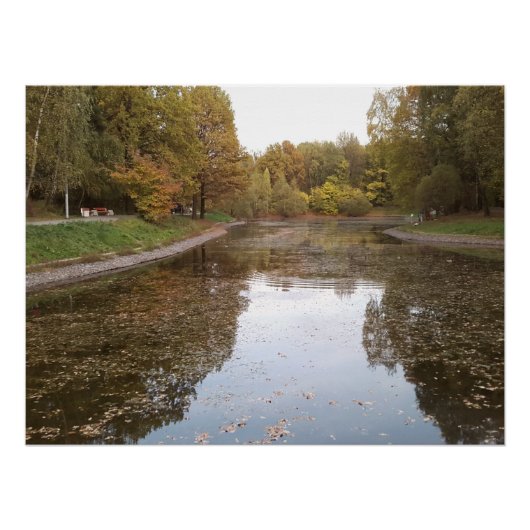 Gouden Herfstmeer Editie Perfect Poster (Voorkant)