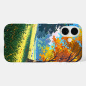 gouden herfstweide Case-Mate iPhone case (Achterkant (horizontaal))