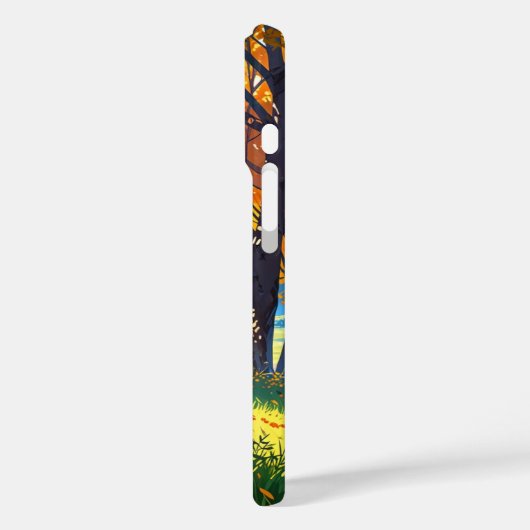 gouden herfstweide Case-Mate iPhone case (Achterkant / Links)