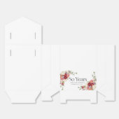 Gouden herinneringen: 50 jaar liefde vieren bedankdoosjes (Ongevouwen)