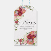 Gouden herinneringen: 50 jaar liefde vieren cadeaulabel (Voorkant)