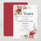 Gouden herinneringen: 50 jaar liefde vieren kaart (Voorkant / Achterkant)