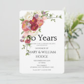 Gouden herinneringen: 50 jaar liefde vieren kaart (Staand voorkant)