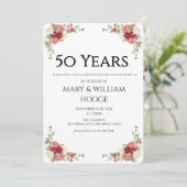 Gouden herinneringen: 50 jaar liefde vieren kaart (Staand voorkant)