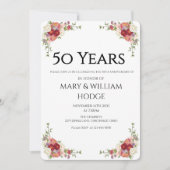 Gouden herinneringen: 50 jaar liefde vieren kaart (Voorkant)