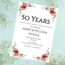 Gouden herinneringen: 50 jaar liefde vieren kaart