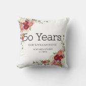 "Gouden Herinneringen: 50 Jaar Liefde Vieren" Kussen (Voorkant)