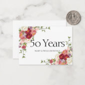 Gouden herinneringen: 50 jaar liefde vieren notitiekaartje (Voorkant / Achterkant in situ)
