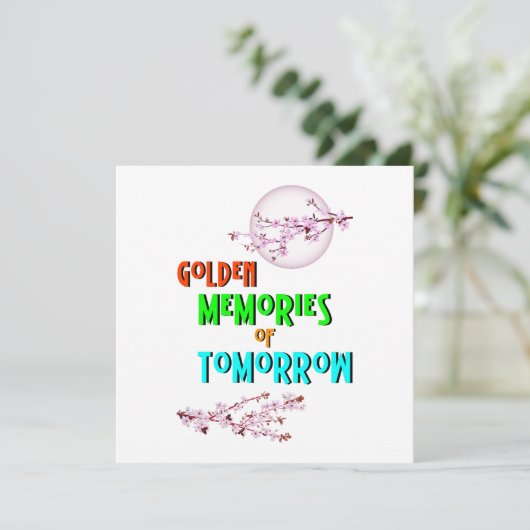 gouden herinneringen aan de Tomorrow bloesems Saku (Staand voorkant)