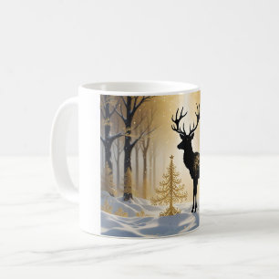 Gouden hert in het Winterlichtbos Koffiemok