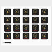 Gouden Hert & Krans | Kerst sticker (Vel)