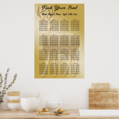 Gouden Herten 16 tafels Zitkaart Poster (Keuken)