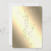 Gouden Herten, Blauwe Pijnbomen Kerst Bedrijf Part Kaart (Achterkant)