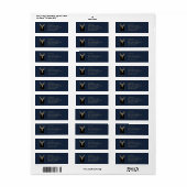 Gouden Herten Hoofd Etiket (Full Sheet)