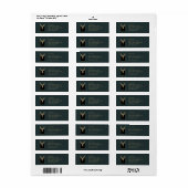 Gouden Herten Hoofd Etiket (Full Sheet)