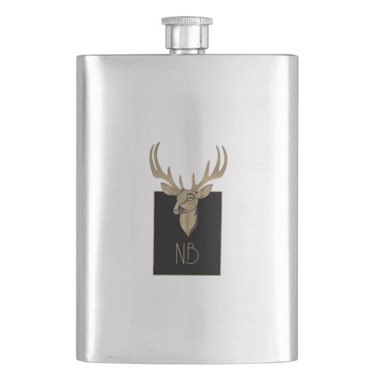 Gouden Herten Hoofd Flacon (Voorkant)