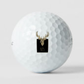 Gouden Herten Hoofd Golfballen (Voorkant)