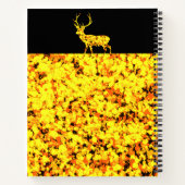 Gouden herten spatten verf notitieboek (Achterkant)