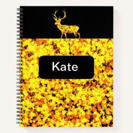 Gouden herten spatten verf notitieboek