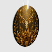 Gouden Hertenembleem Ornament (voorkant)