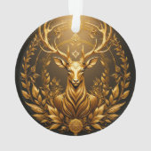 Gouden Hertenembleem Ornament (achterkant)