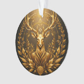 Gouden Hertenembleem Ornament (voorkant)
