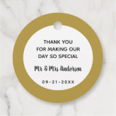 Gouden Hete Cacao Bommen | DIY bruiloft Bedankjes Labels (Achterkant)