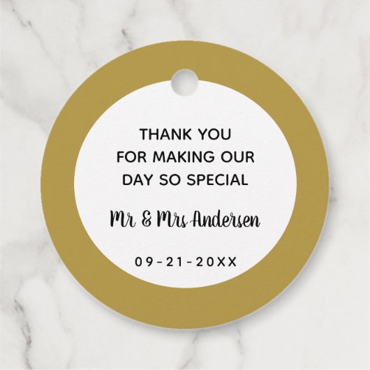 Gouden Hete Cacao Bommen | DIY bruiloft Bedankjes Labels (Achterkant)