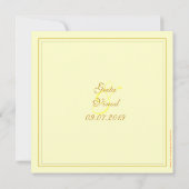 Gouden Hindoe bruiloft Kaart (Achterkant)