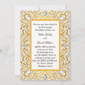 Gouden Hindoe bruiloft uitnodiging (Voorkant)