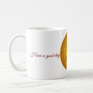 Gouden Hindoe Swastik Sticker Koffiemok