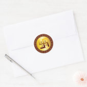 Gouden Hindoe Swastika Divali Sticker (Envelop)