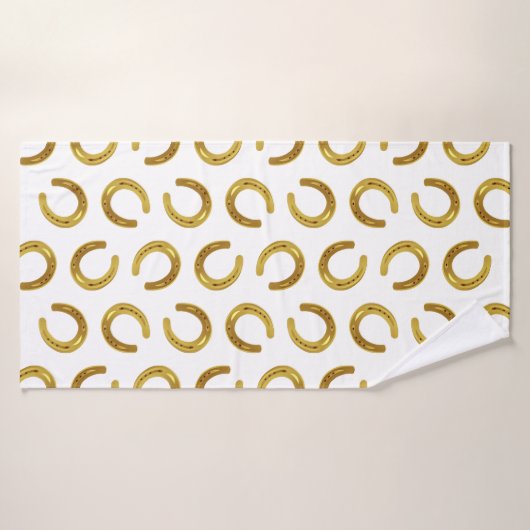 Gouden hoefijzer badhanddoek (Badhanddoek)