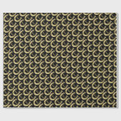 Gouden hoefijzer cadeaupapier (Vlak)