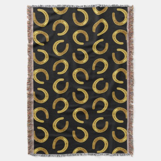 Gouden hoefijzer deken (Voorkant Verticaal)