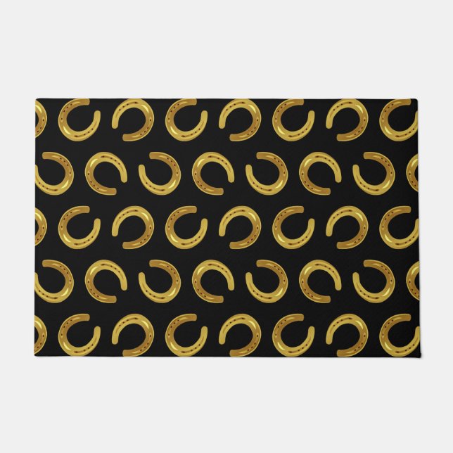 Gouden hoefijzer deurmat (Voorkant)