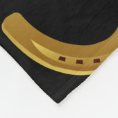 Gouden hoefijzer fleece deken (Hoek)