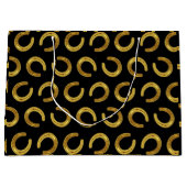 Gouden hoefijzer groot cadeauzakje (Voorkant)